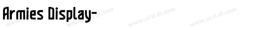 Armies Display字体转换